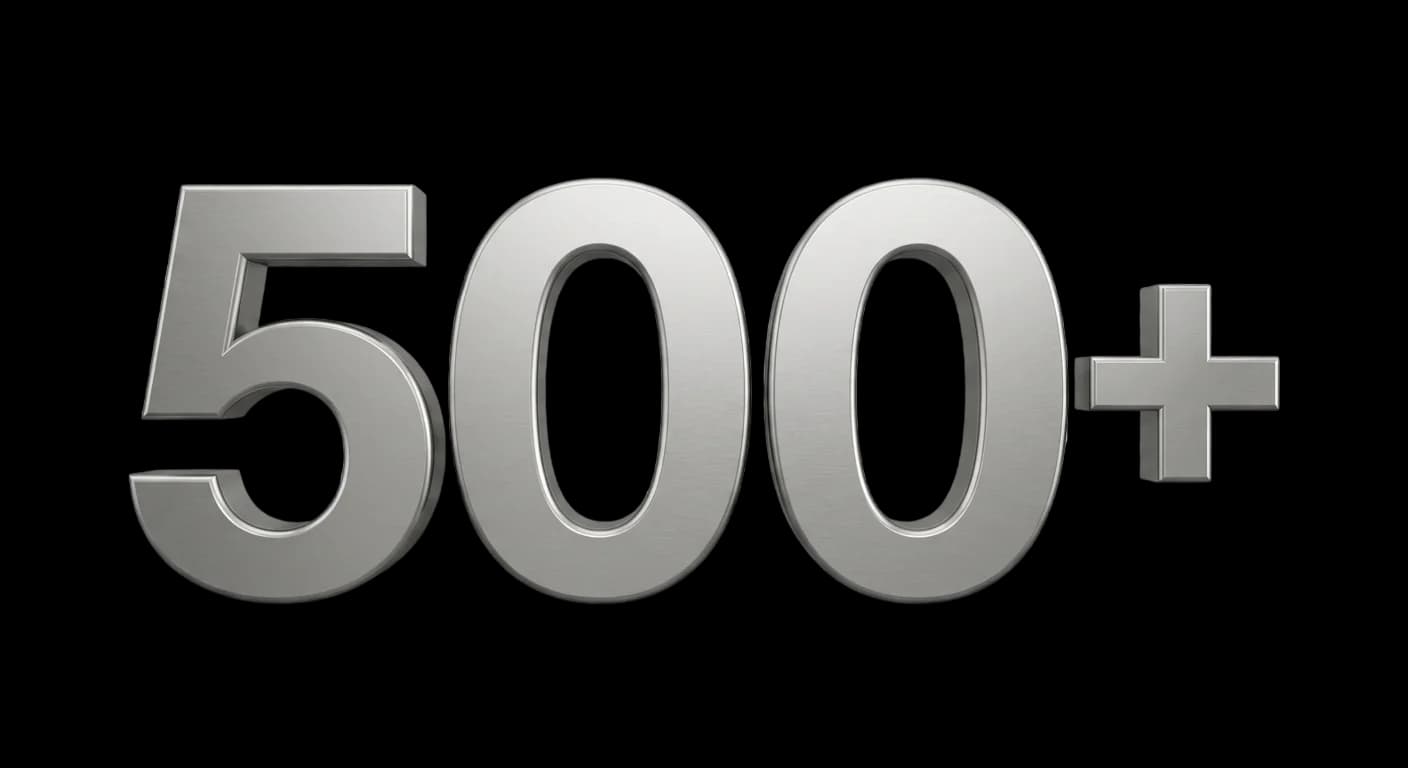500+ erfolgreiche Bauprojekte.